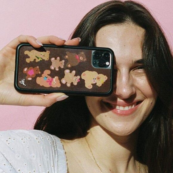 Bear-y Cute Wildflower iPhone 11 Pro Max Case - Picture 1 of 3